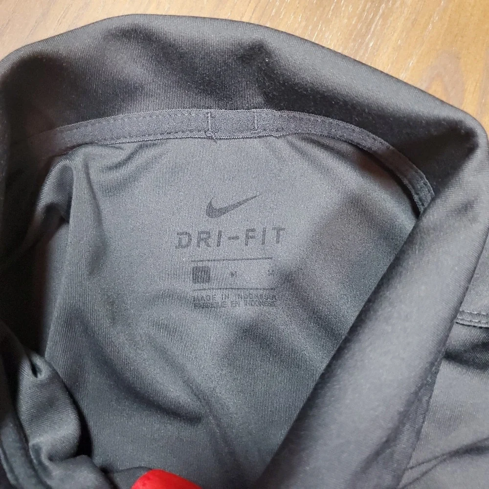 Nike Dri-Fit Ole Miss Polo Golf Shirt Men's Size Medium Gray And Red - Picture 4 of 9